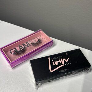 New Glamnetic two pairs of premium magnetic lashes vixen and Livin’